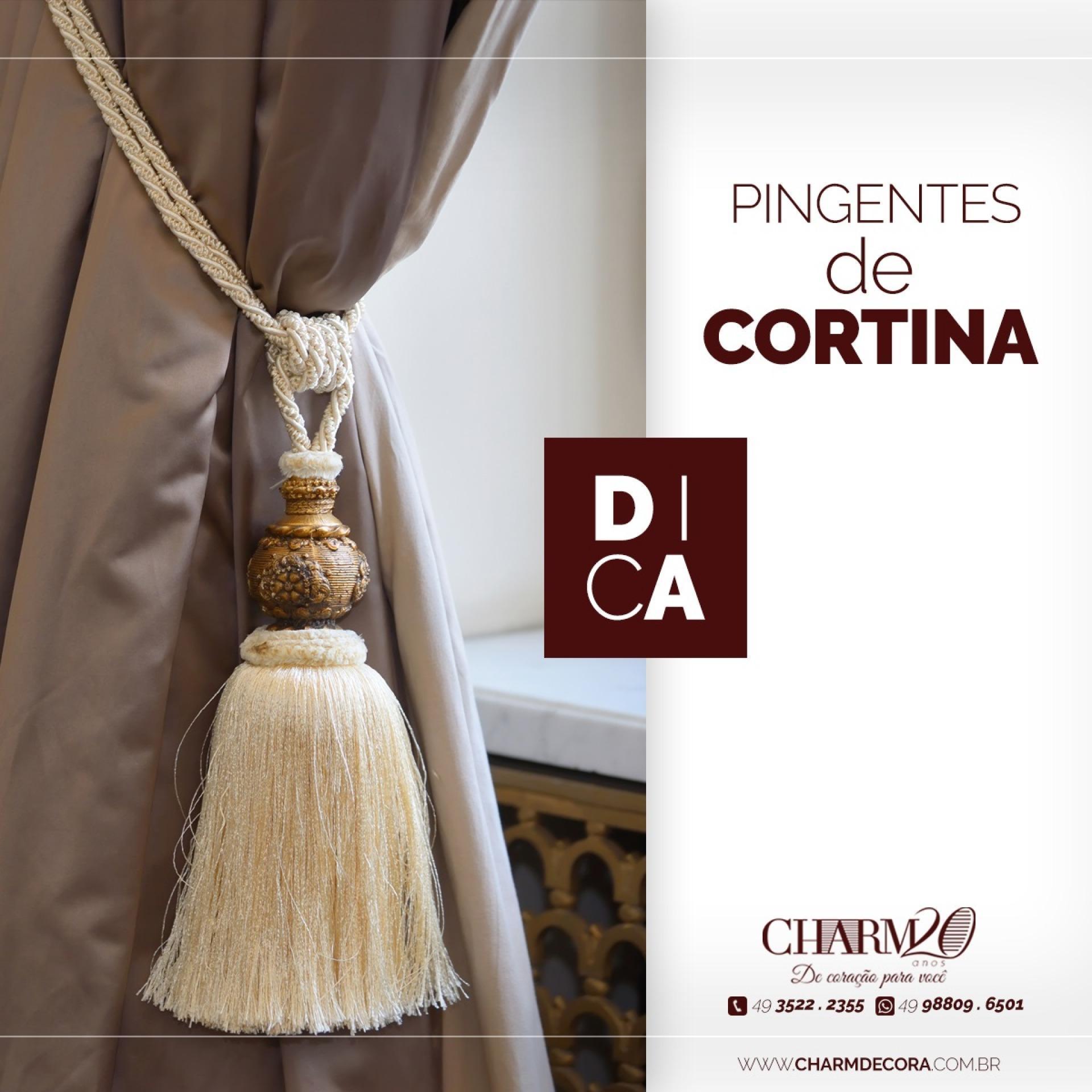 Dica: Pingentes de cortina!