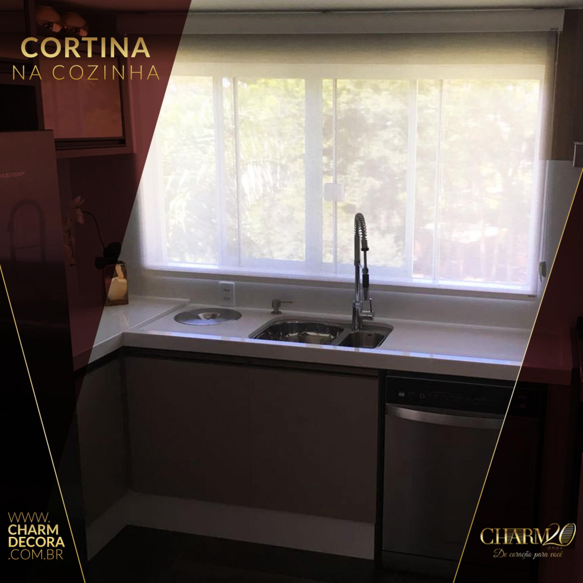 Cortina na cozinha