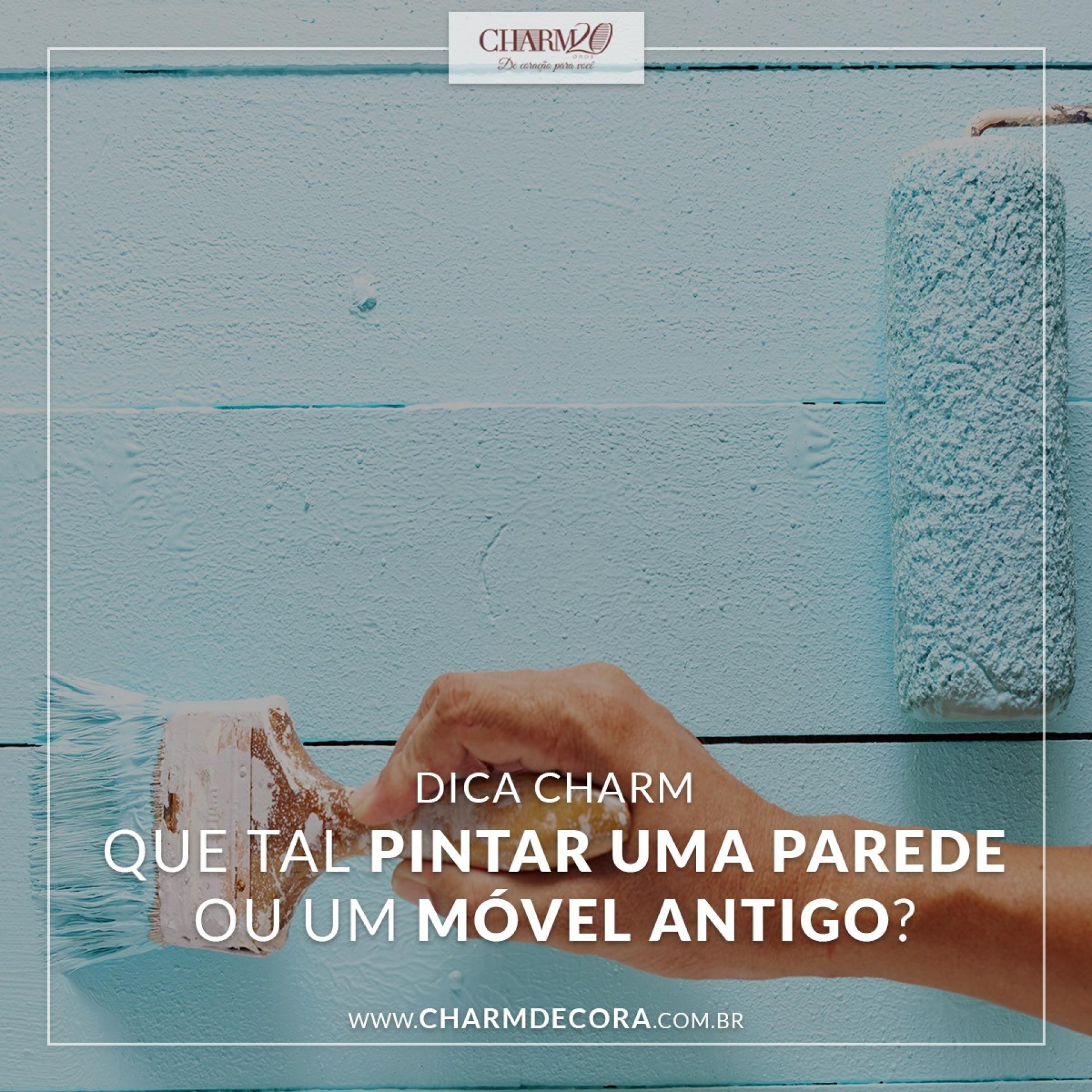 Que tal pintar uma parede ou um móvel antigo? 
