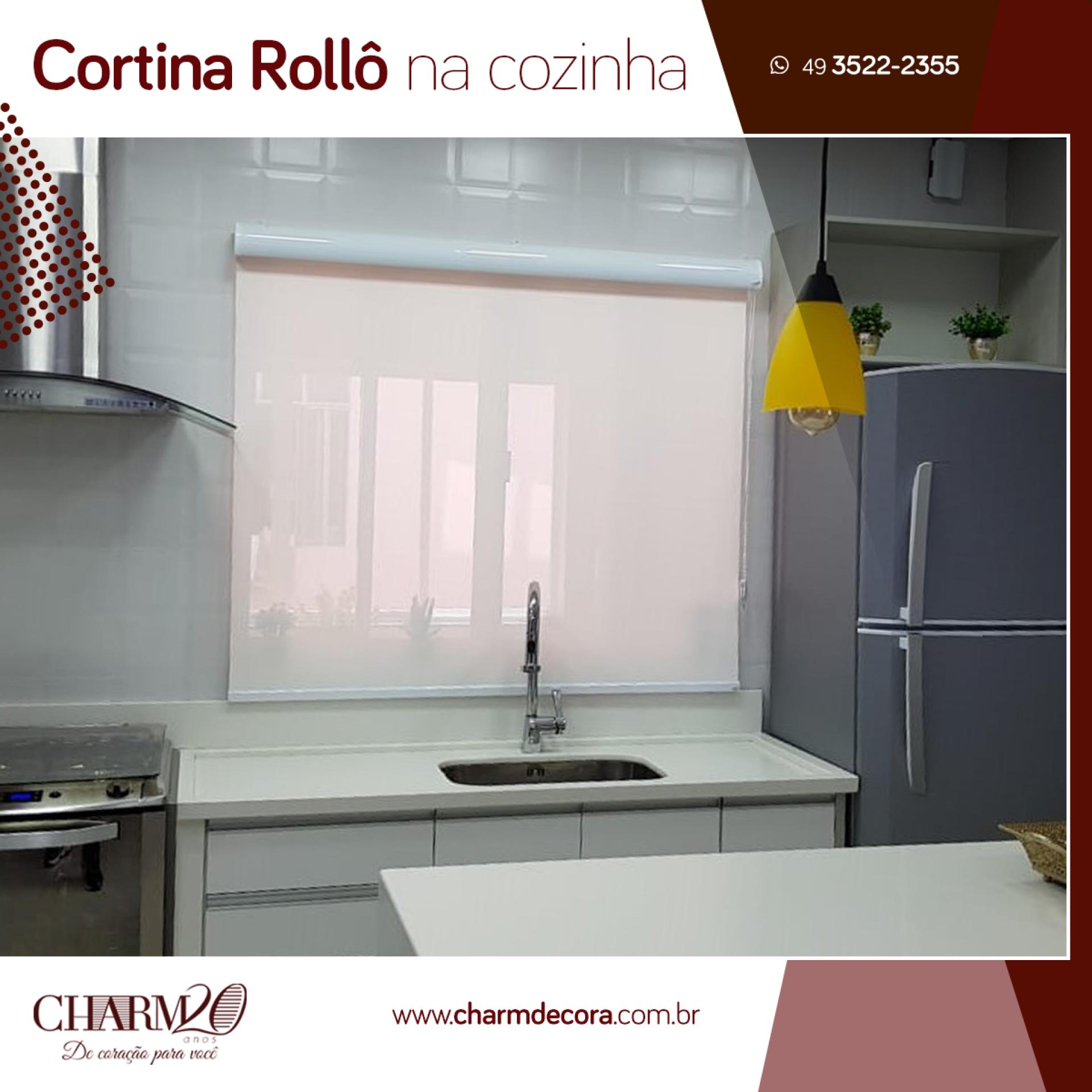 Cortina Rollô na cozinha