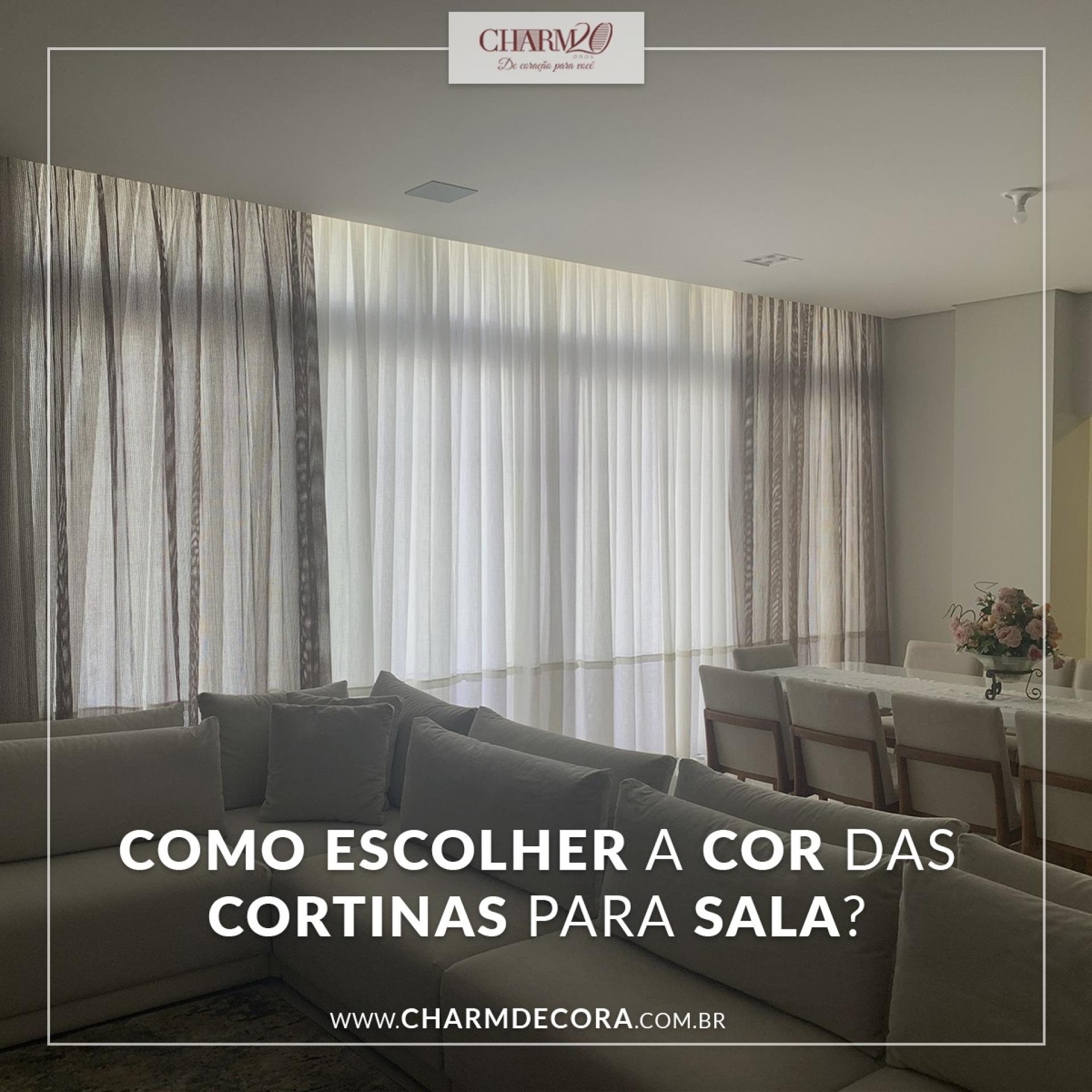 Como escolher a cor das cortinas para sala? 