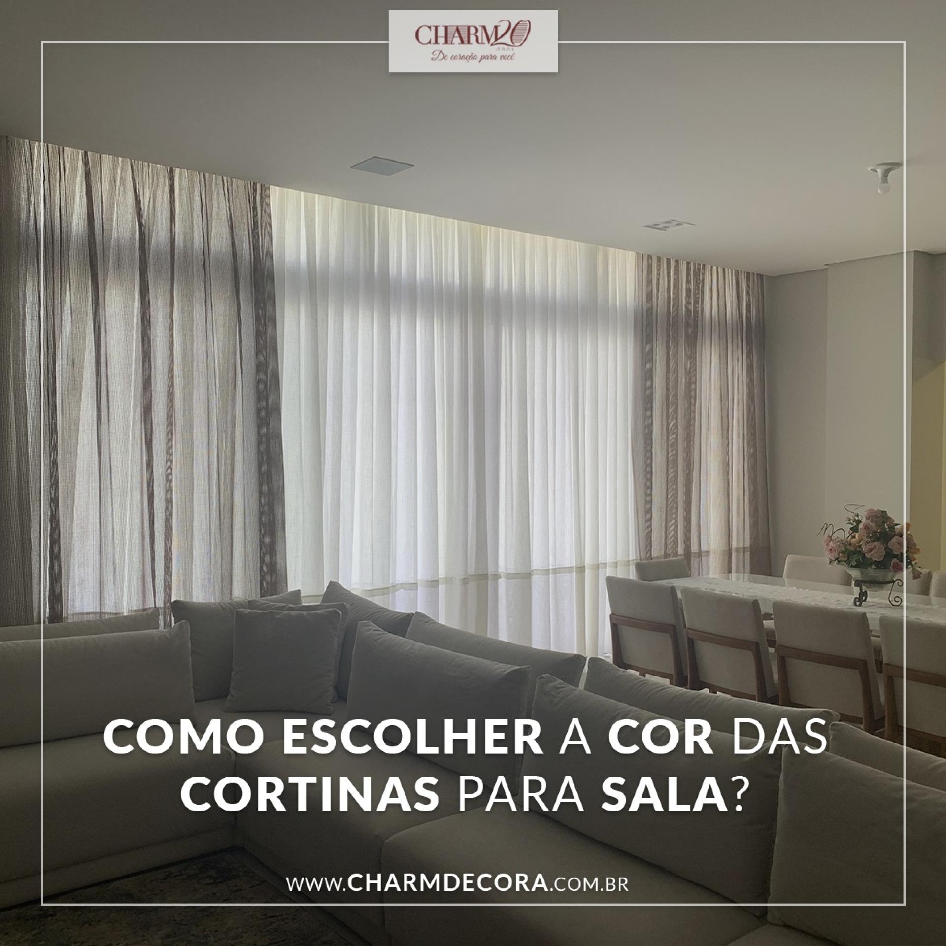 Como escolher a cor das cortinas para sala? 