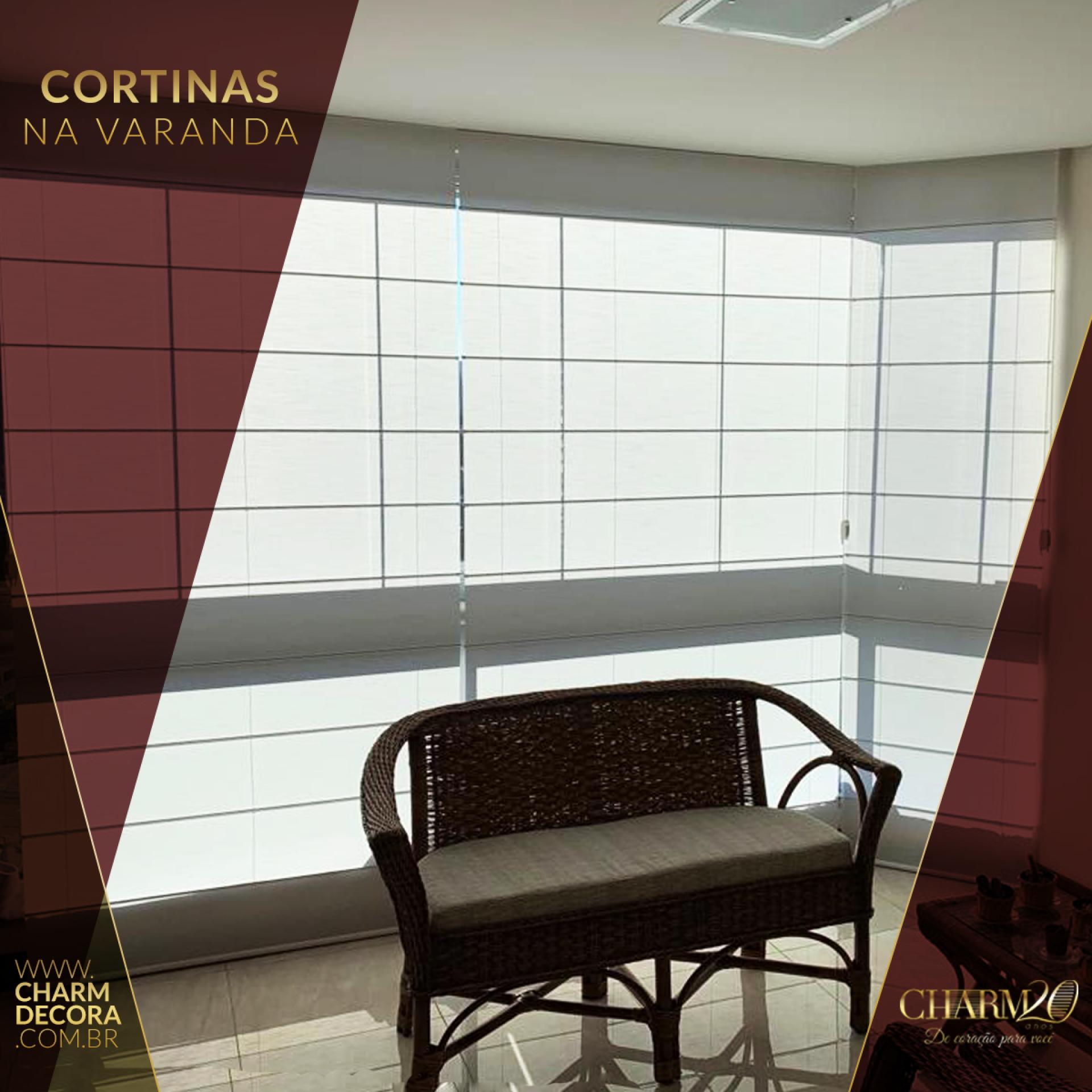 Cortinas na varanda