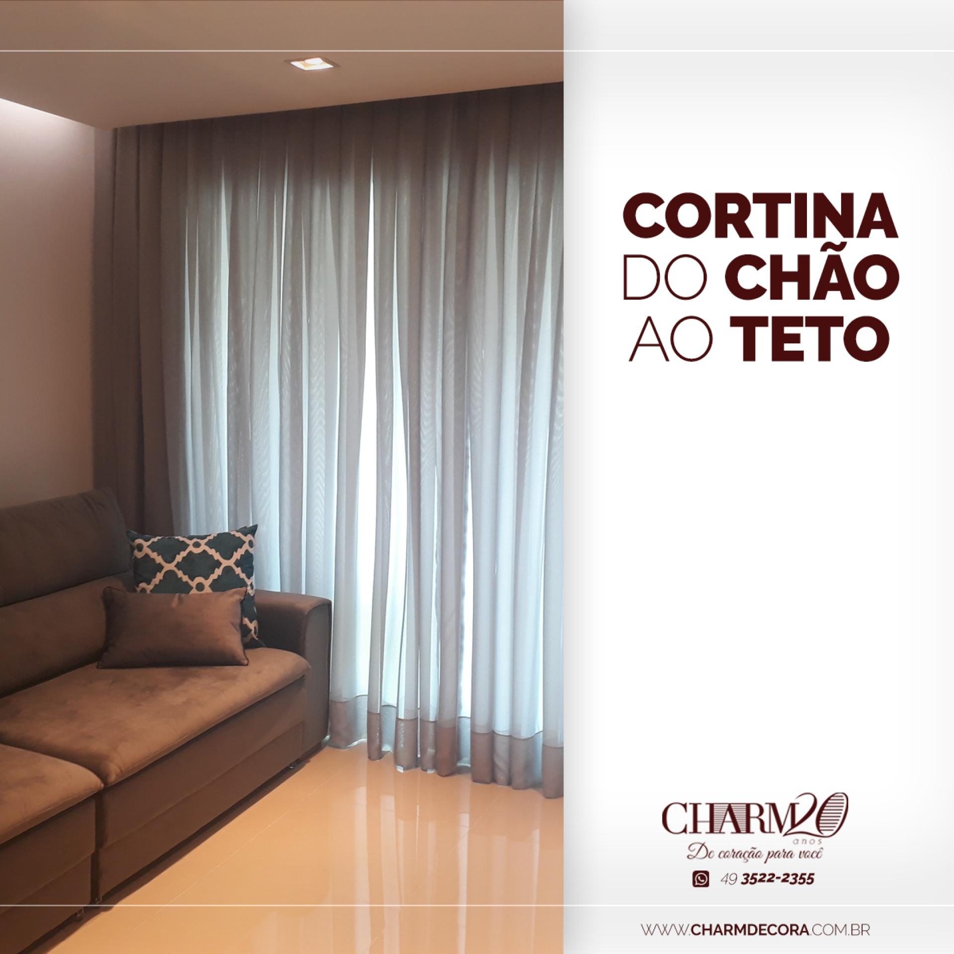Cortina do chão ao teto