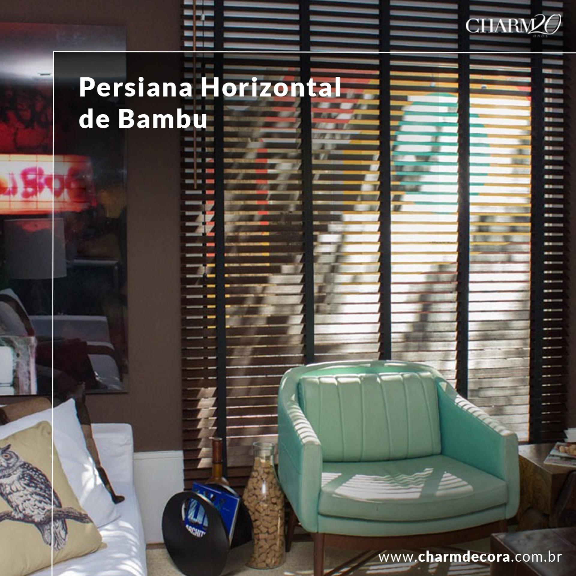 Persiana Horizontal de Bambu