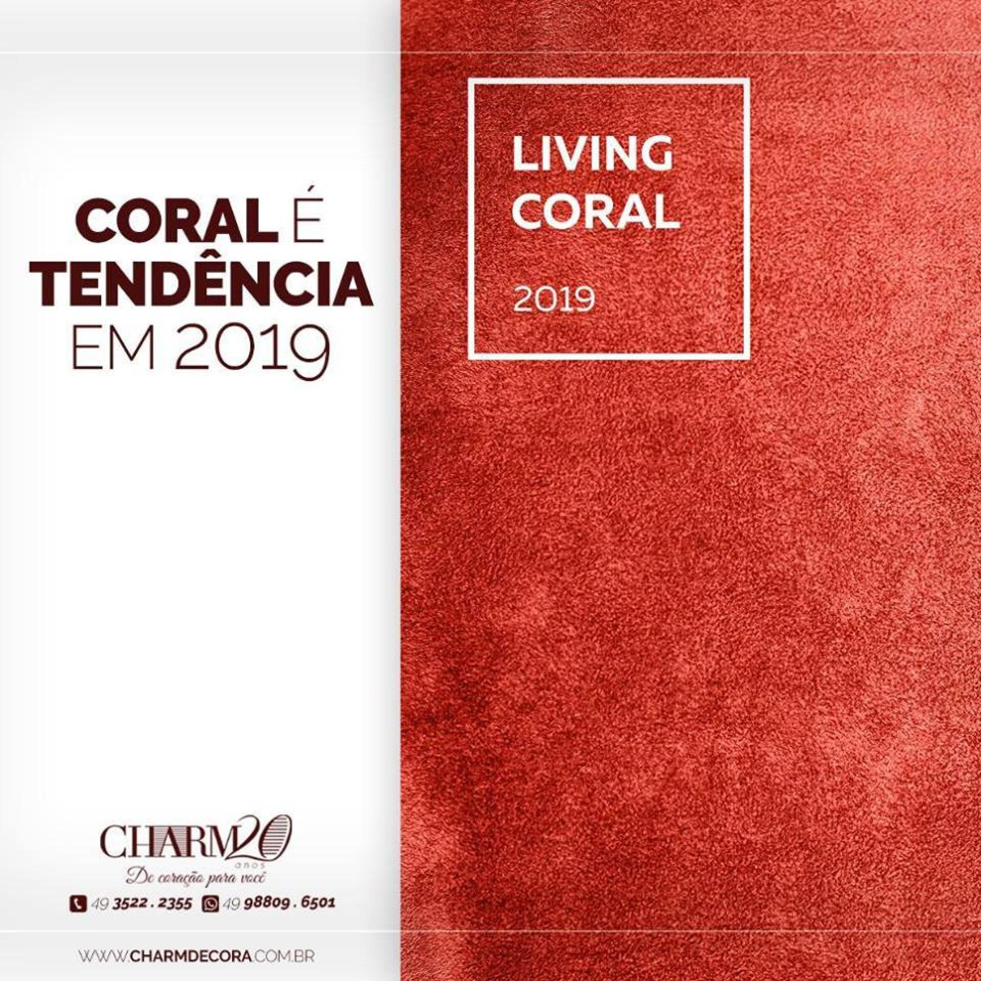 Coral é tendência em 2019