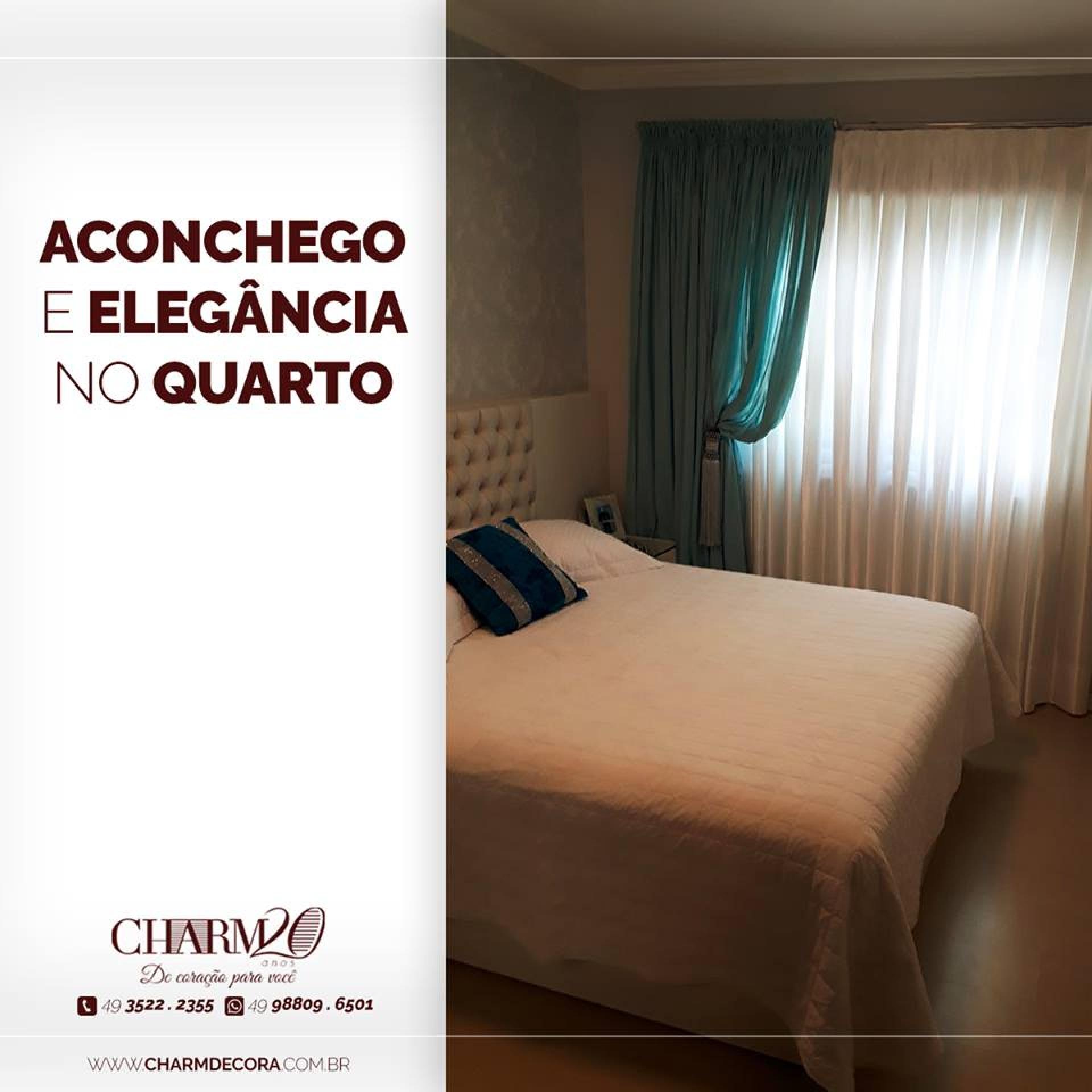 Aconchego e elegância no quarto