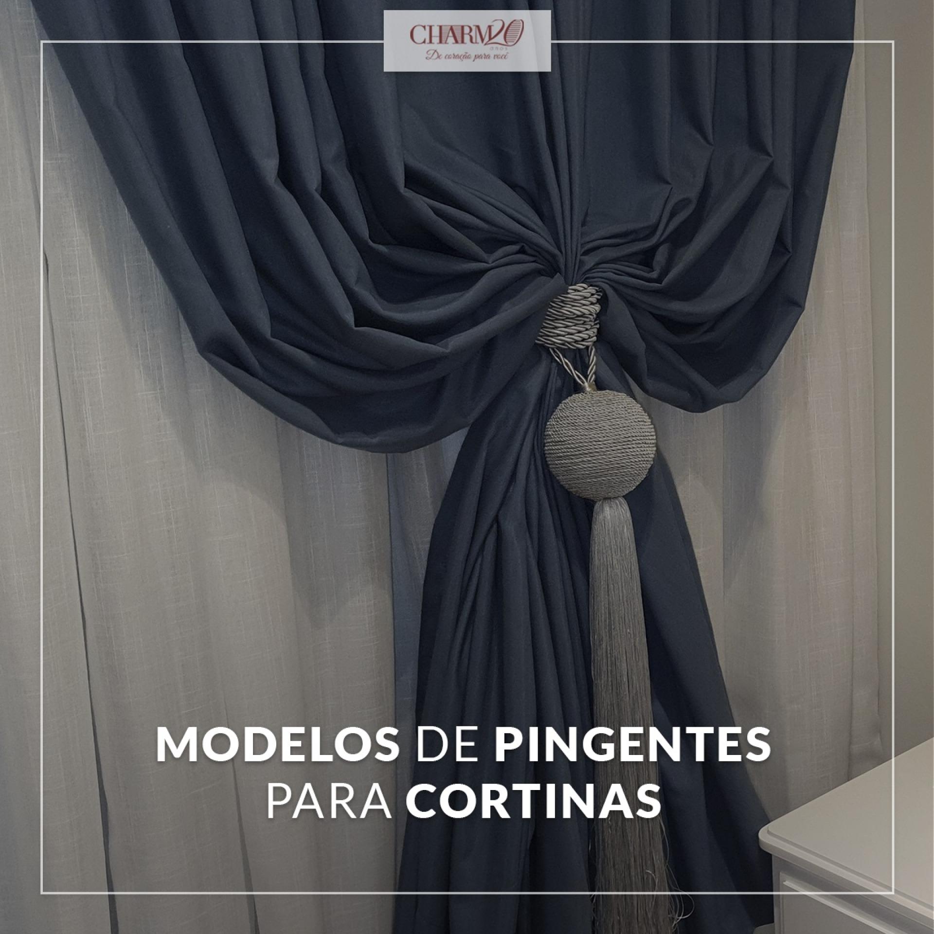 Modelos de pingentes para cortinas