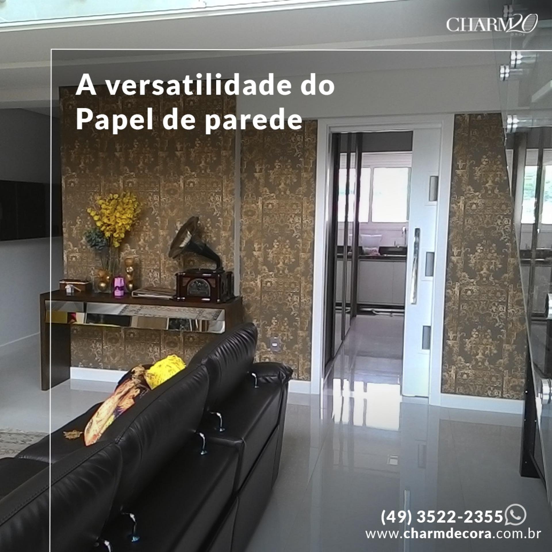 A versatilidade do papel de parede